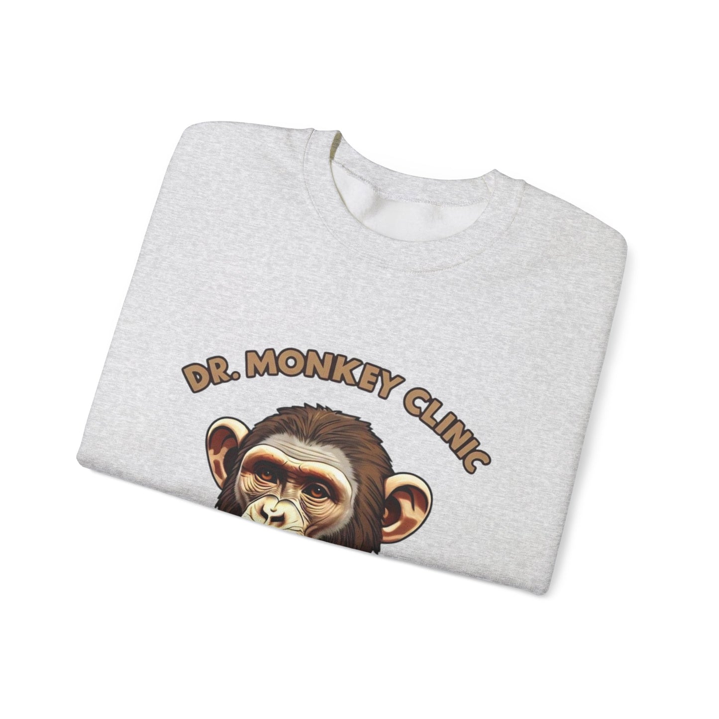 Funny Doctor 'Dr Monkey Clinic' Sweatshirt - Gift for Pediatricians