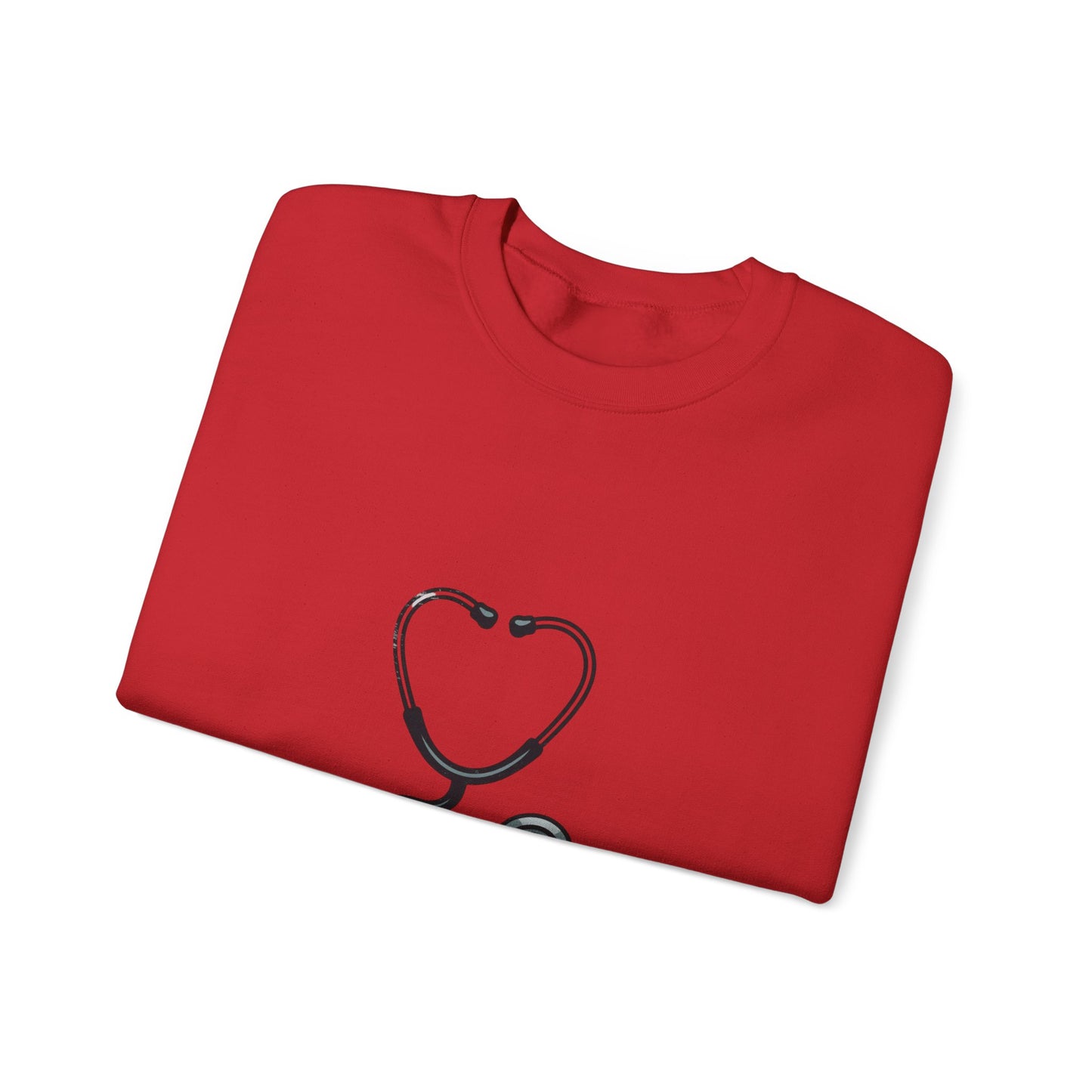 Heart Stethoscope Sweatshirt for Healthcare Professionals