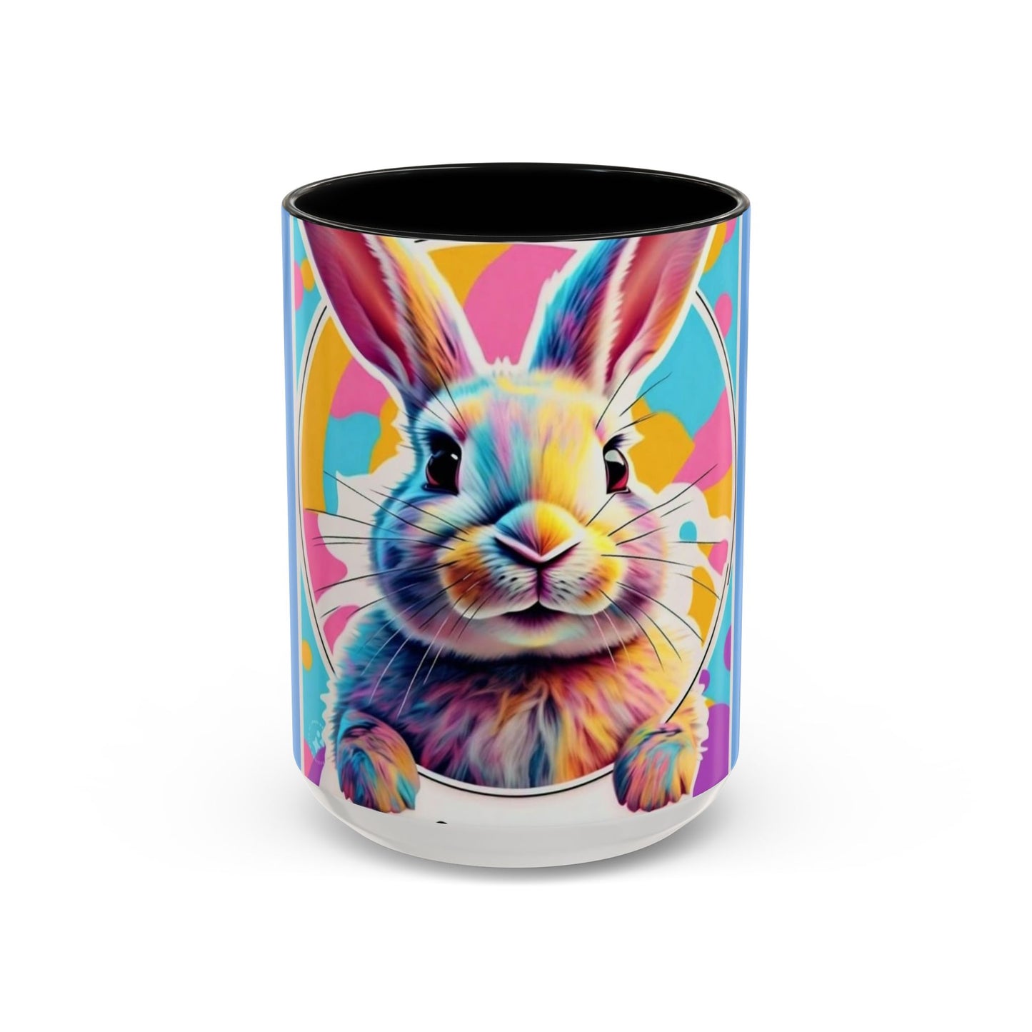 Coffee Mug, Sweet Bunny Design, Kids Love, Vibrant Colors, 11-15oz