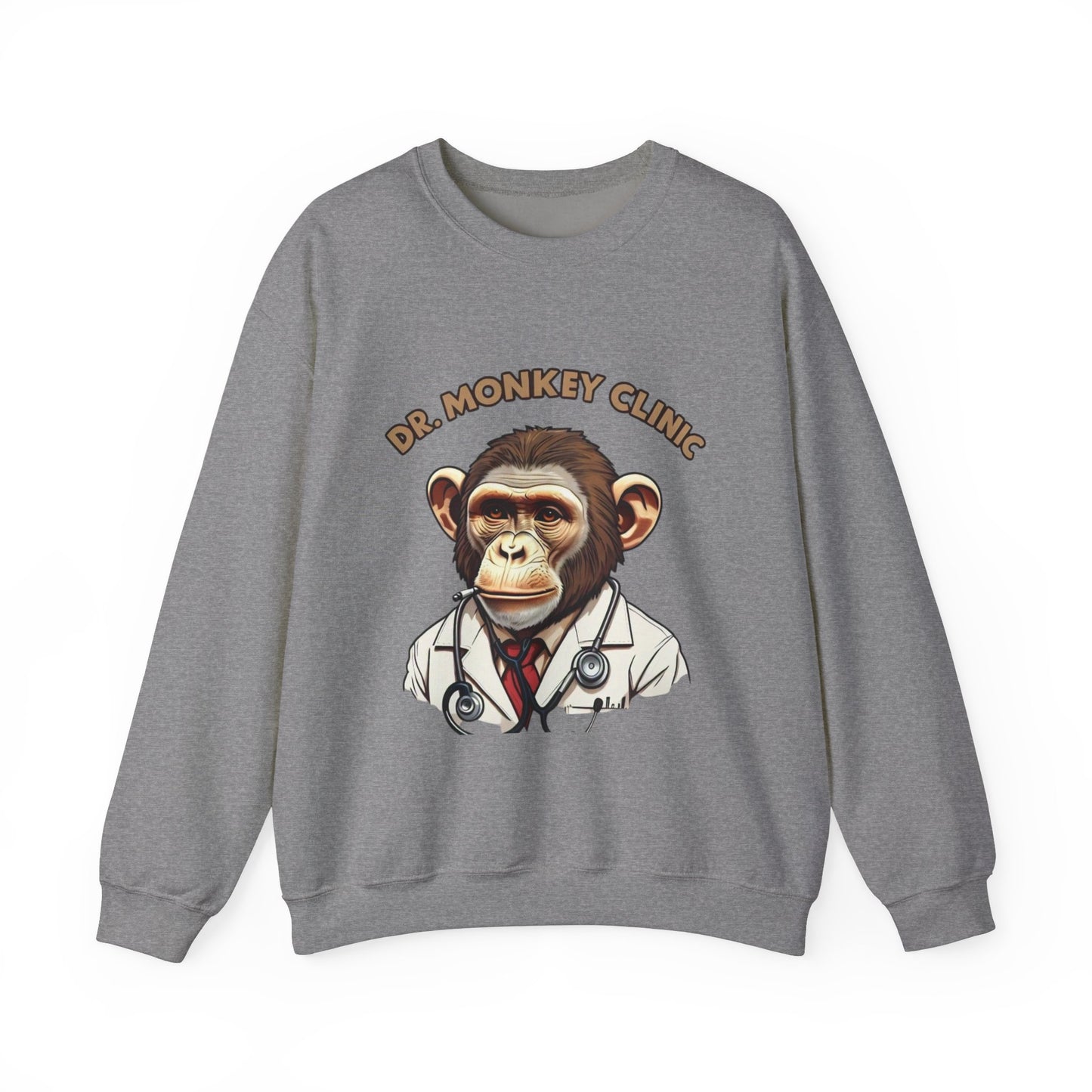 Funny Doctor 'Dr Monkey Clinic' Sweatshirt - Gift for Pediatricians