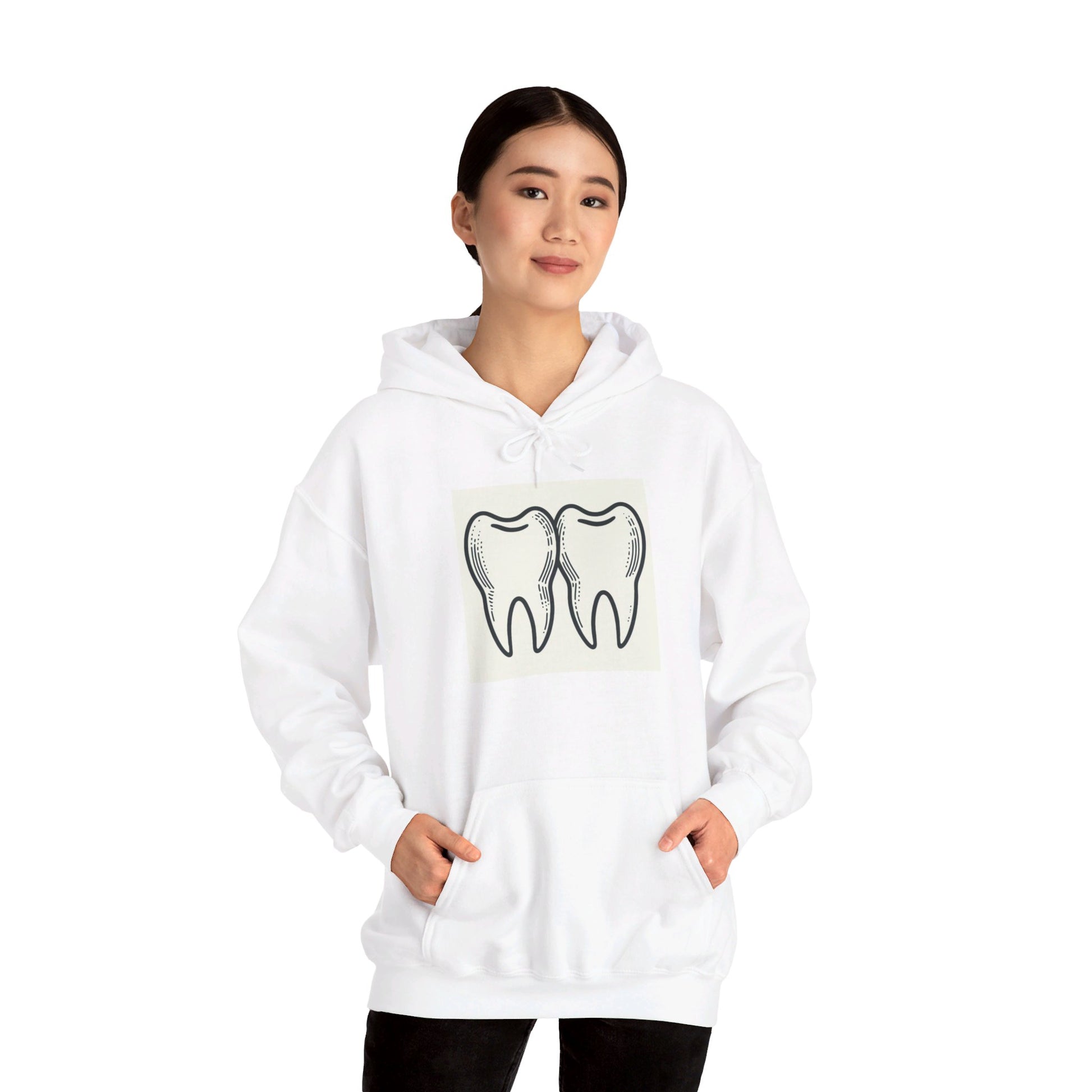 Unisex Heavy Blend™ Hooded Sweatshirt/ gift/ Dentist/ simple/ elelegant/ Men/ Women/ 15-55 years/ gift for the dentists