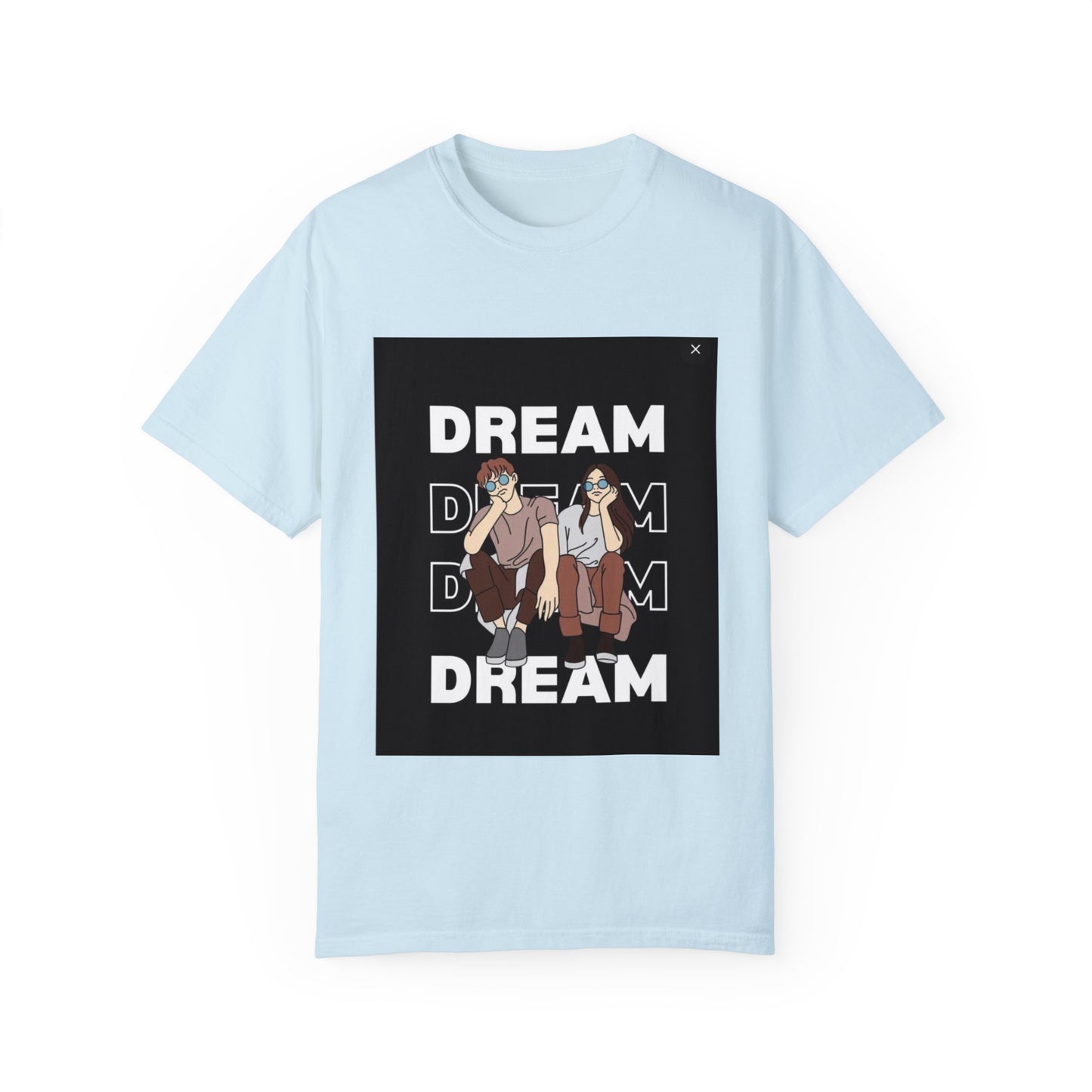 Unisex Garment-Dyed T-shirt /dreams/ 15-55 years/ Chambray