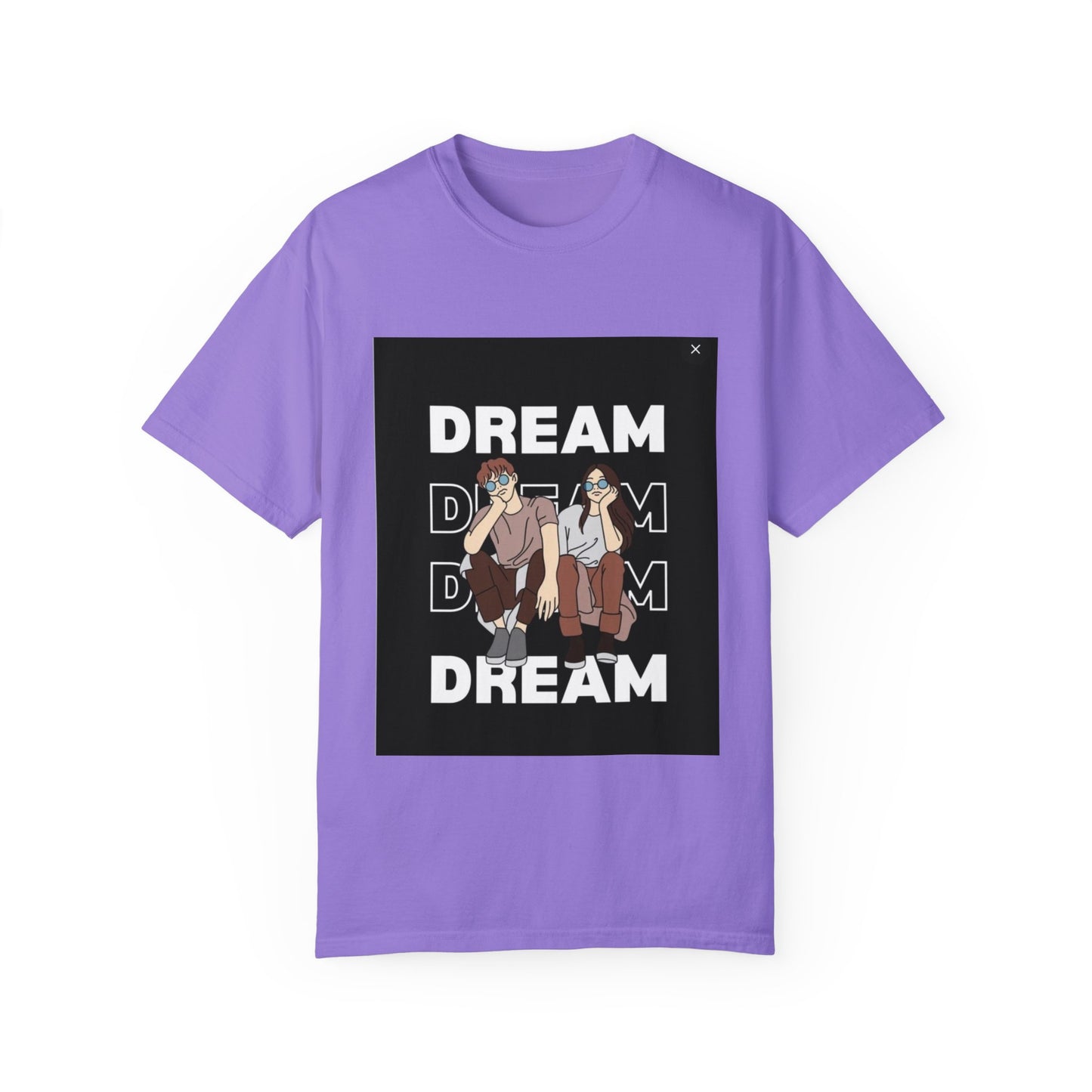 Unisex Garment-Dyed T-shirt /dreams/ 15-55 years/ Violet