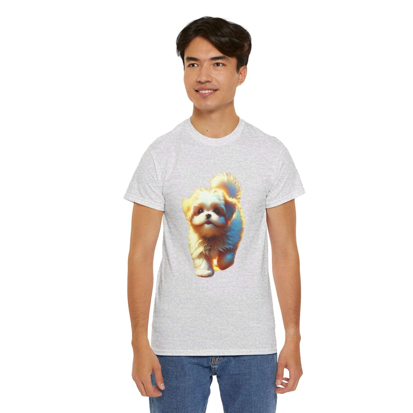 Unisex Heavy Cotton Tee/ Dog/ Pet lover/ Men/ Women/ 15 years and above/ Plus sizes available/ stylish/ vibrant/ Best gift for Dog lovers