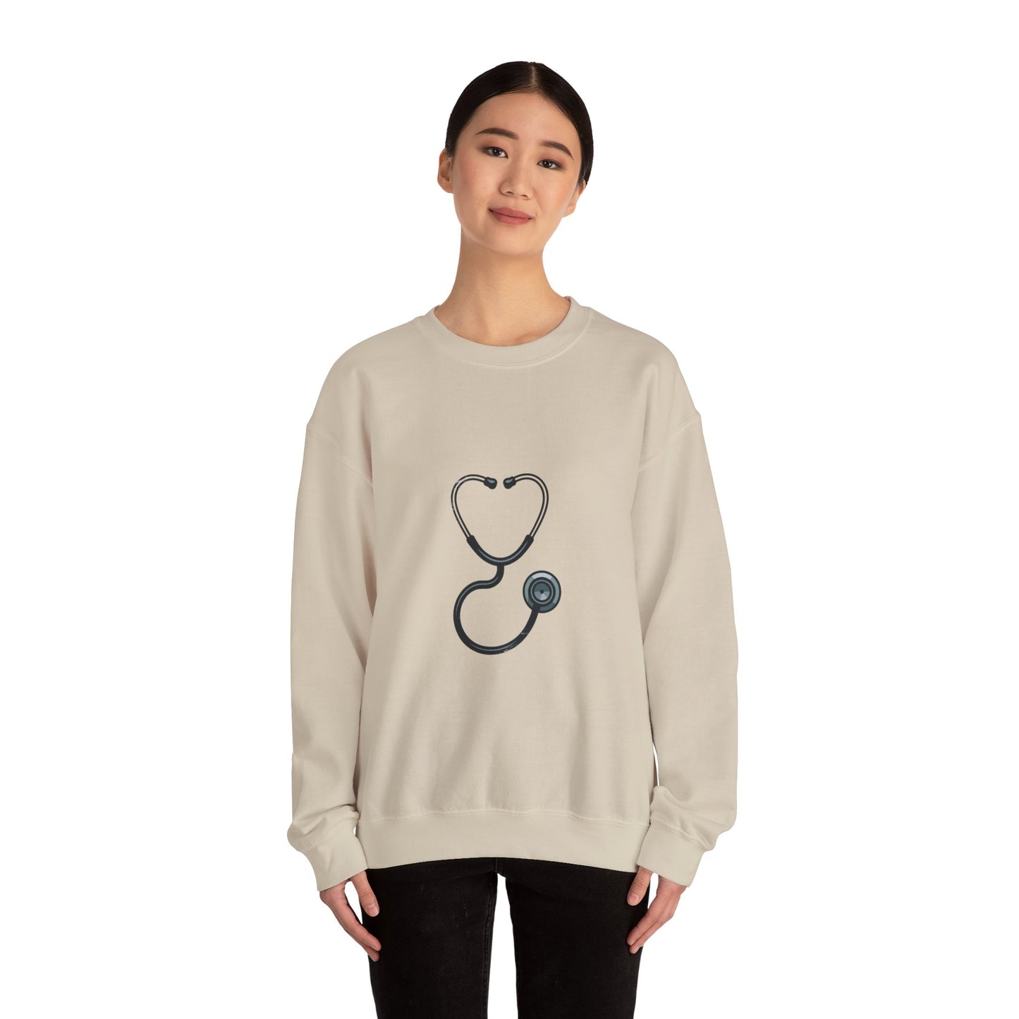 Heart Stethoscope Sweatshirt for Healthcare Professionals