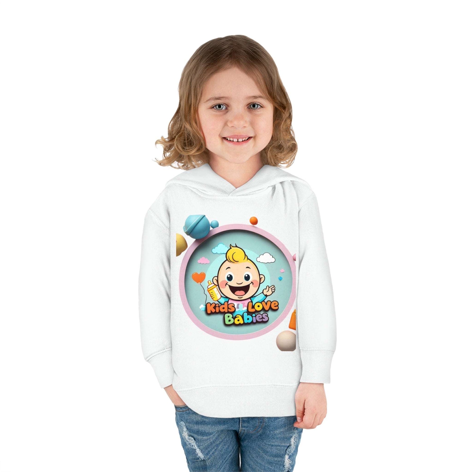 Cute Toddler Hoodie - Kids Love Babies Collection