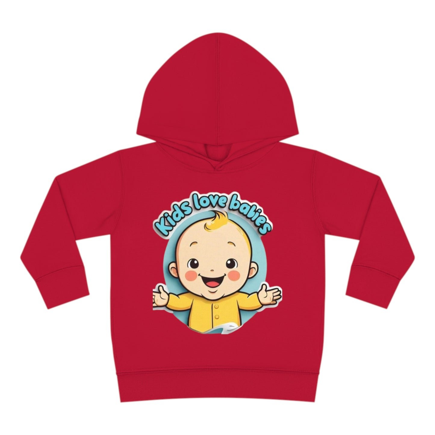 Kids Love Babies Toddler Hoodie Vintage Red