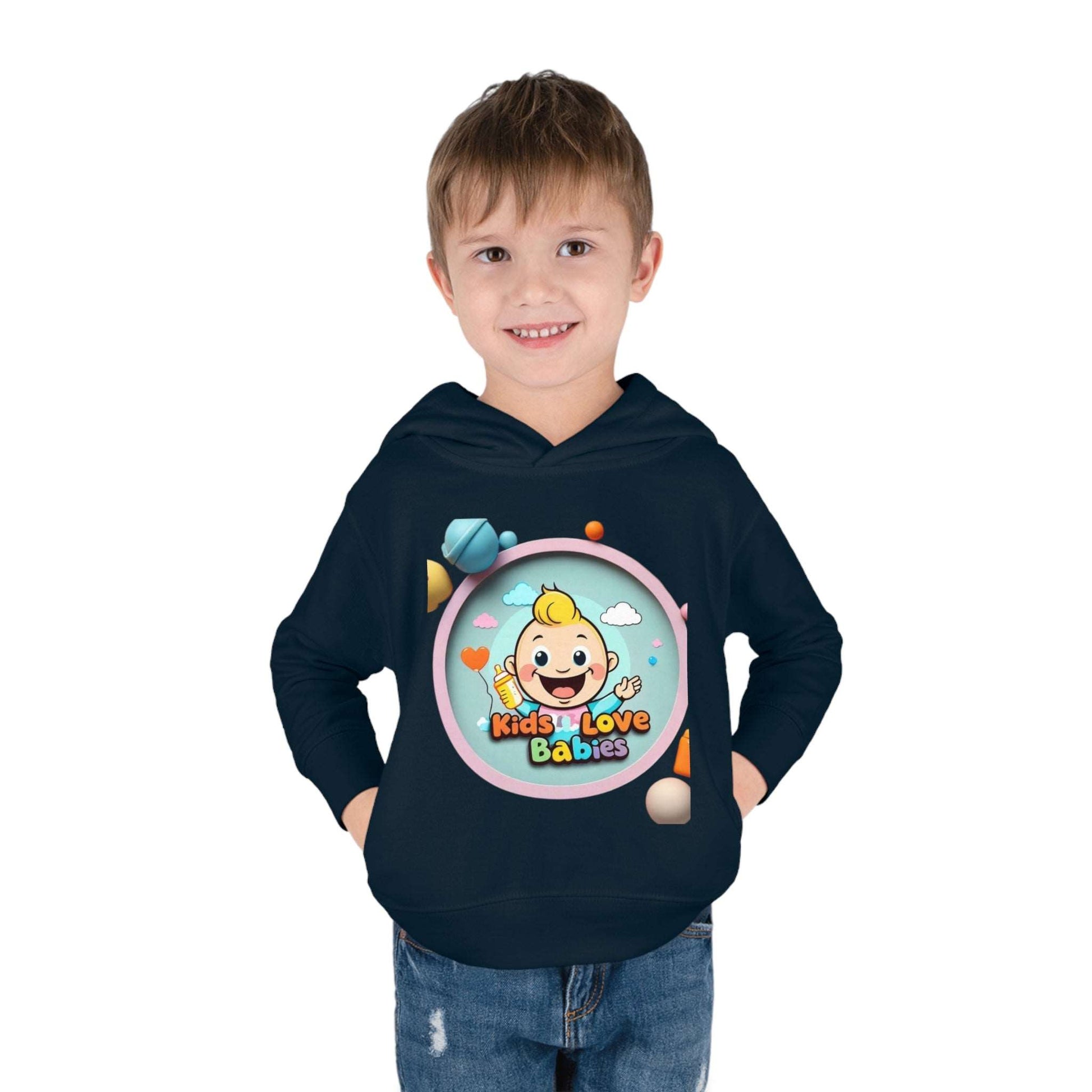 Cute Toddler Hoodie - Kids Love Babies Collection