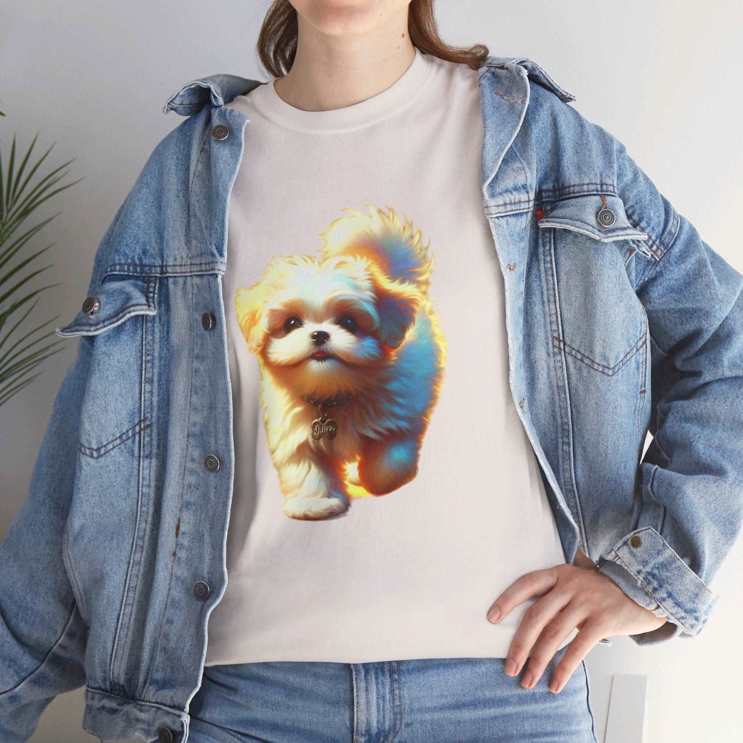 Unisex Heavy Cotton Tee/ Dog/ Pet lover/ Men/ Women/ 15 years and above/ Plus sizes available/ stylish/ vibrant/ Best gift for Dog lovers