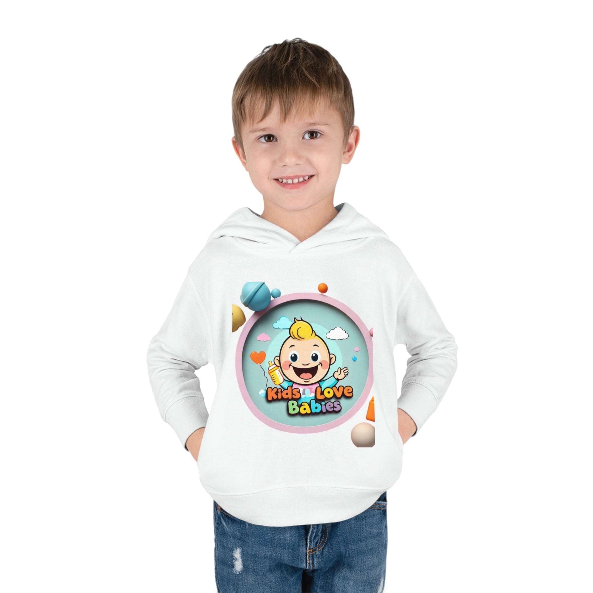 Cute Toddler Hoodie - Kids Love Babies Collection