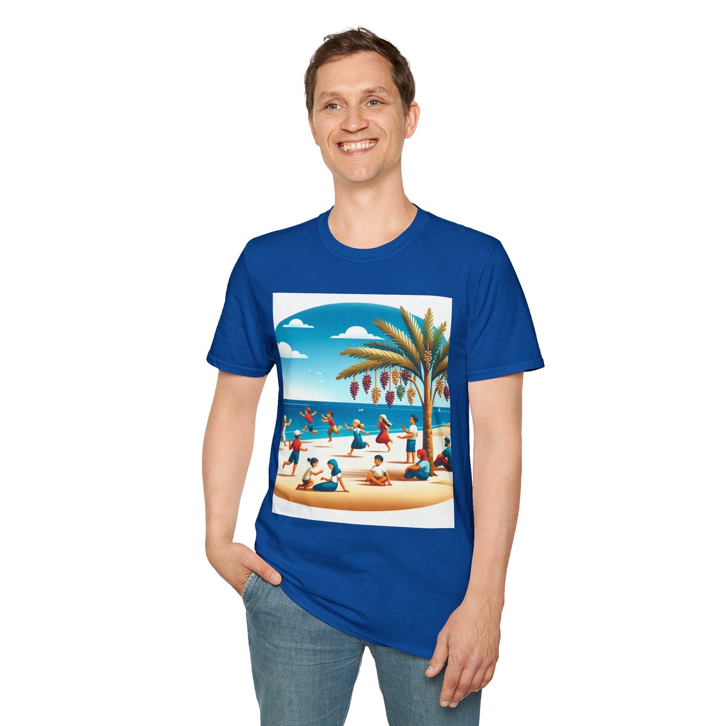 Unisex Softstyle T-Shirt/ california beach/