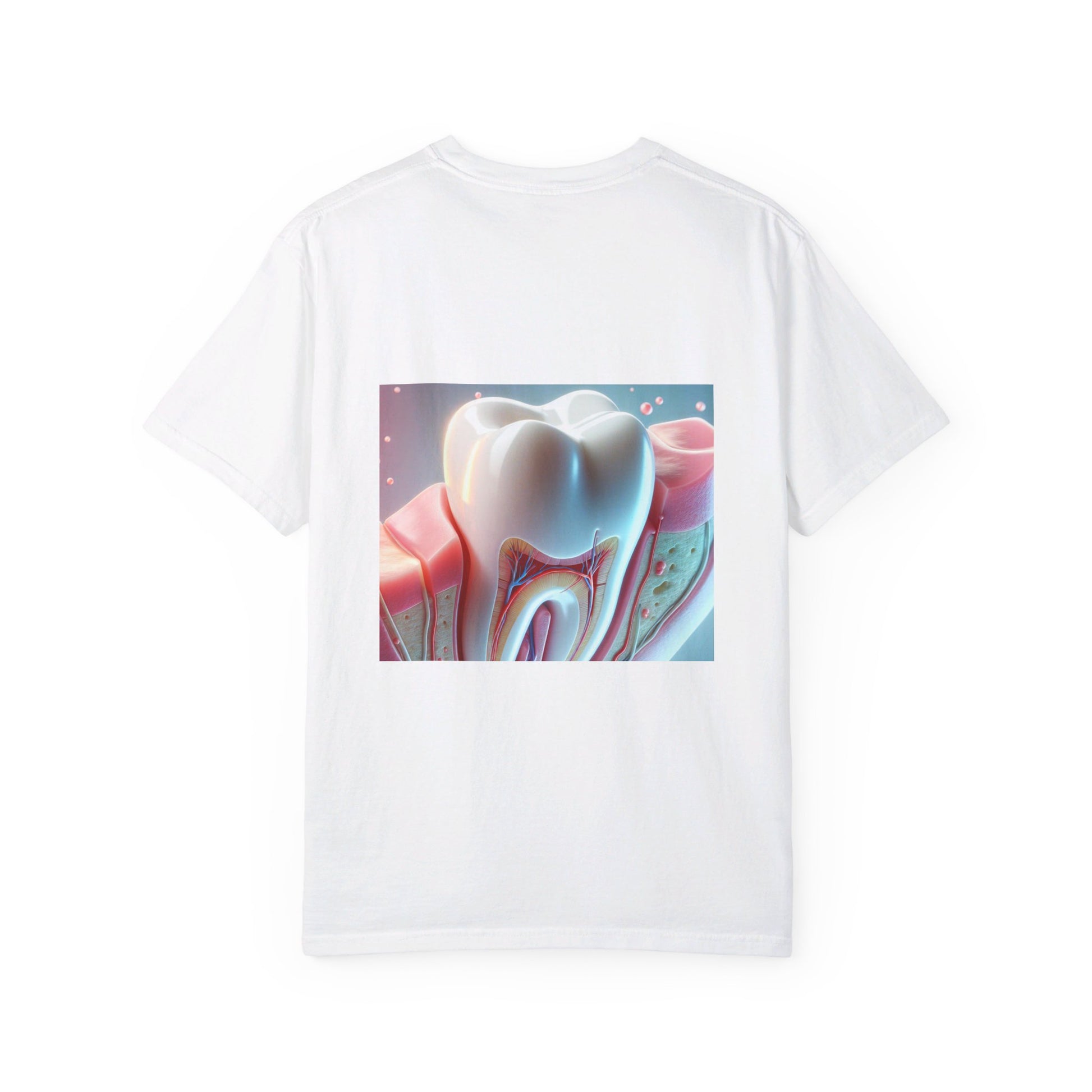 Unisex Garment-Dyed T-shirt/ best dentist in town/ Men/ Women/ Colours White, Pepper, Black, Ivory, Orchid/ Sizes S, M, L, XL.