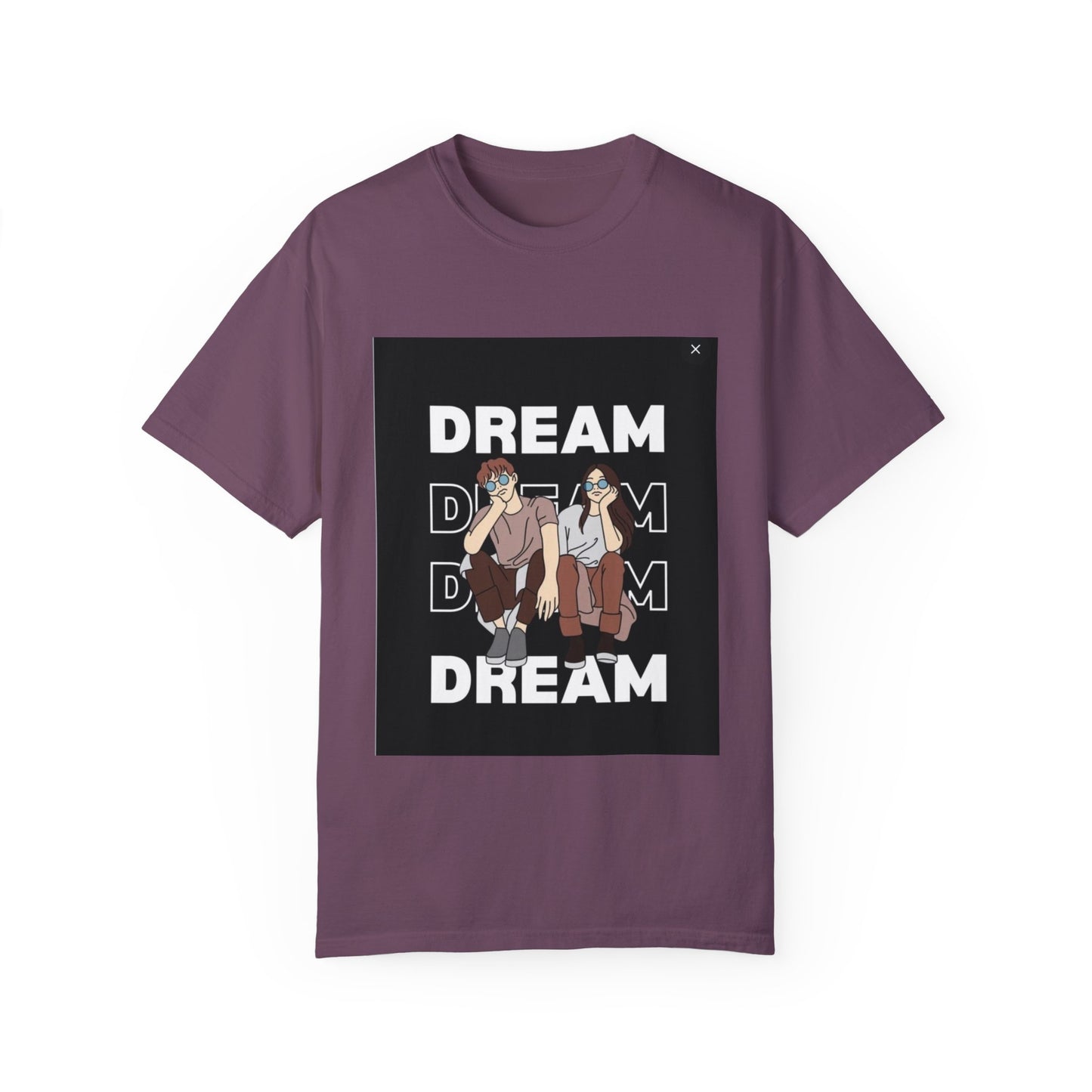 Unisex Garment-Dyed T-shirt /dreams/ 15-55 years/ Berry