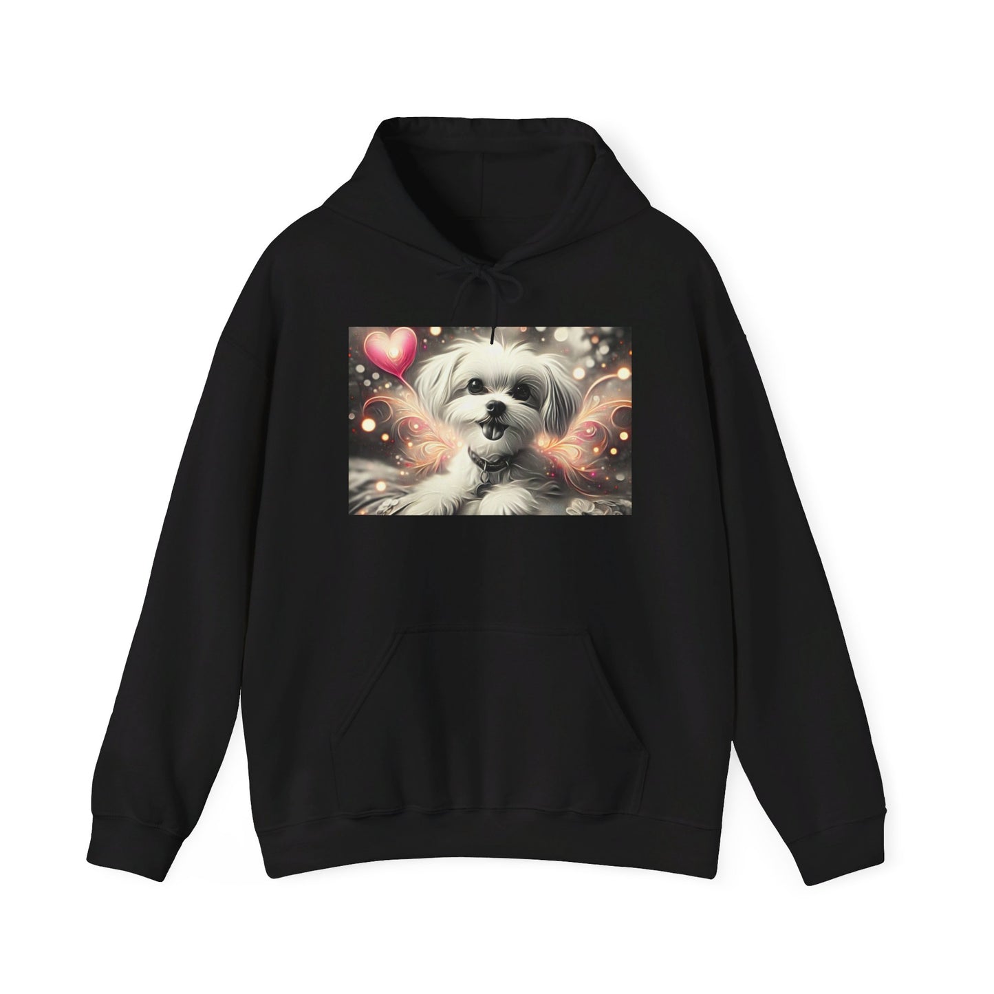 Unisex Heavy Blend™ Hooded Sweatshirt/ 15-55 years/ Men/ Women/my little puppy, my best friends/ best for pet lovers Black