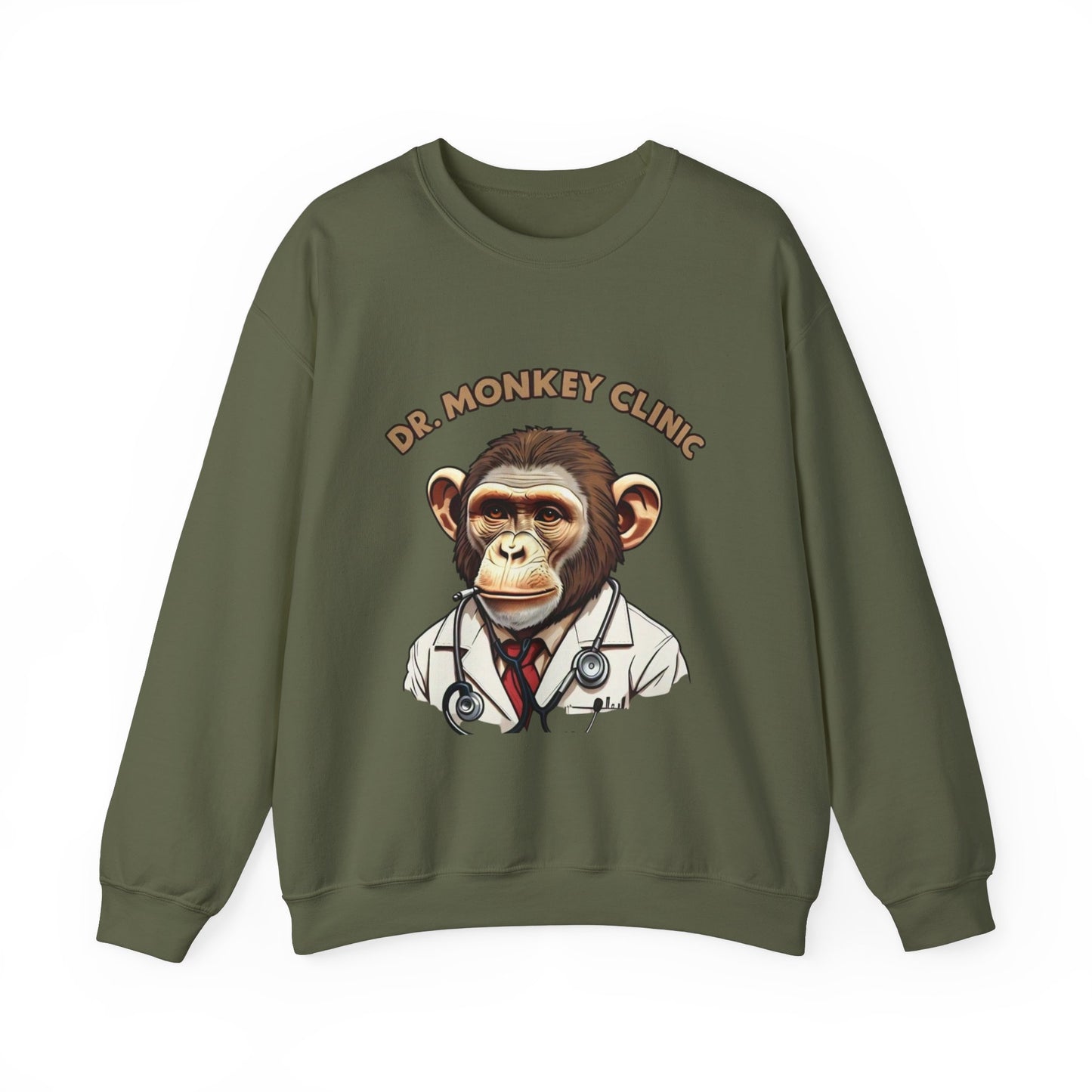 Funny Doctor 'Dr Monkey Clinic' Sweatshirt - Gift for Pediatricians