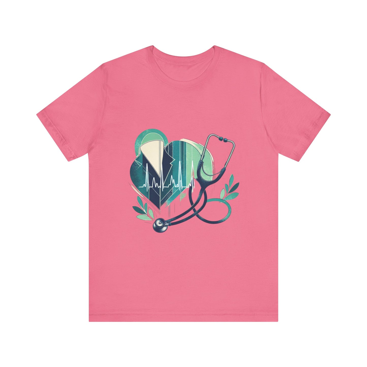 Unisex Jersey Short Sleeve Tee/gift for doctors/ best doctor in town/ 15-55 years/ Men/ Women Charity Pink