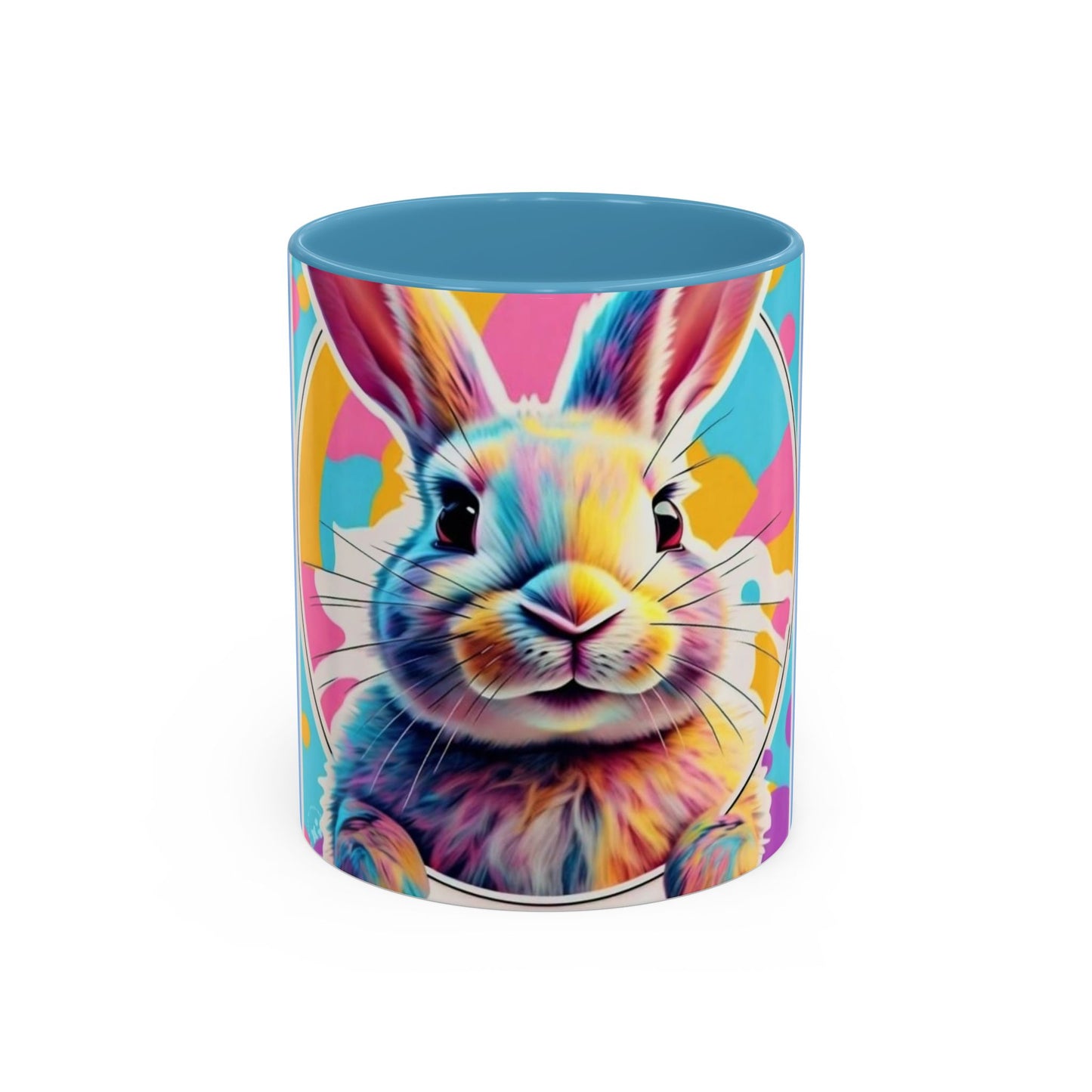 Coffee Mug, Sweet Bunny Design, Kids Love, Vibrant Colors, 11-15oz