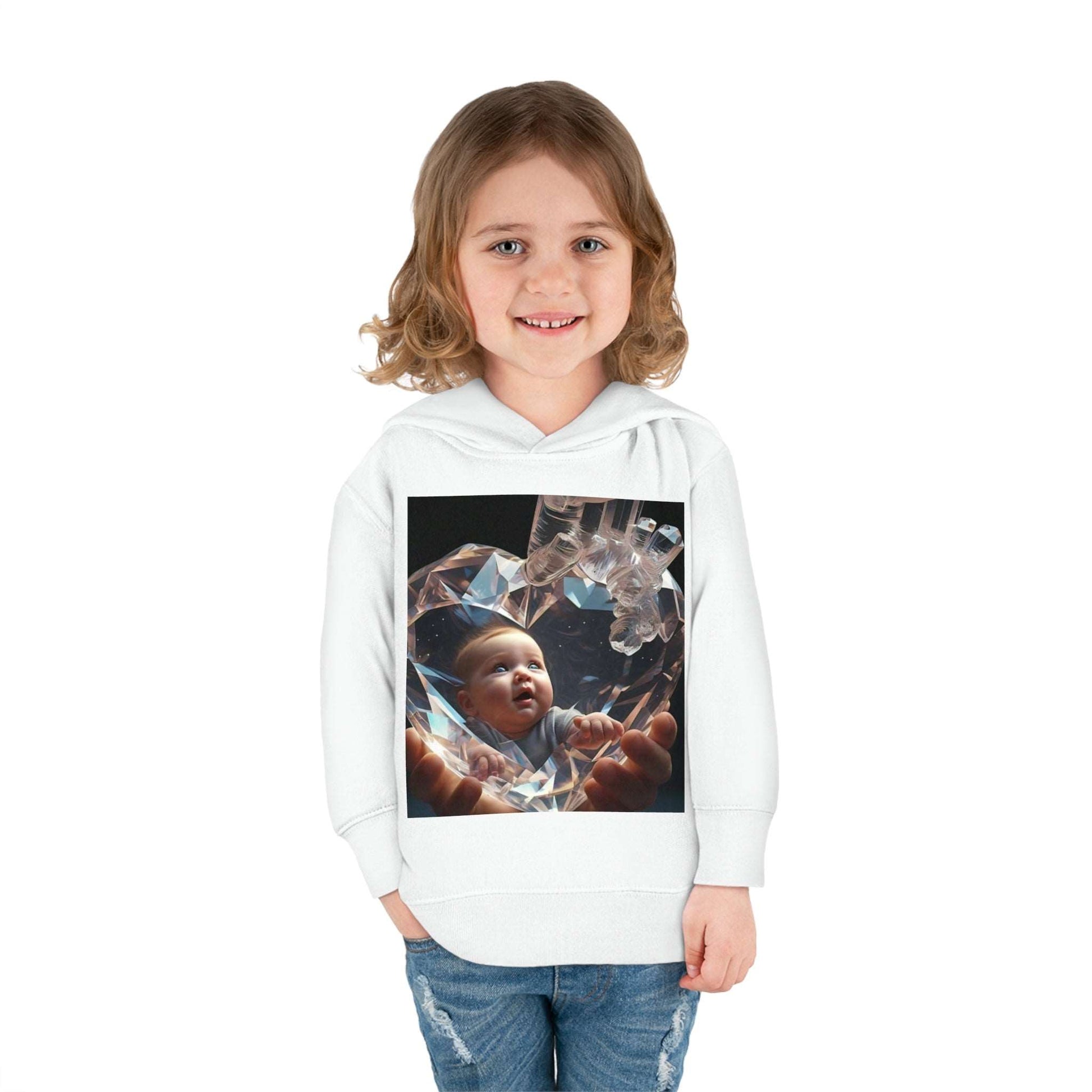 Kids Love Babies, Toddler Pullover Fleece Hoodie, unique winter collection, 2-6 years,