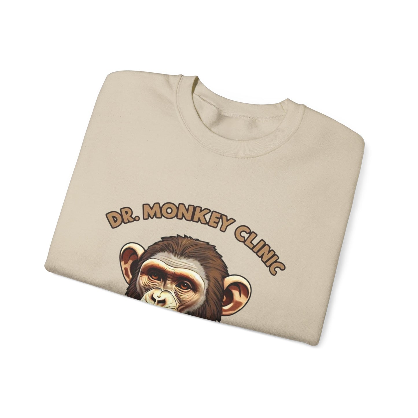 Funny Doctor 'Dr Monkey Clinic' Sweatshirt - Gift for Pediatricians