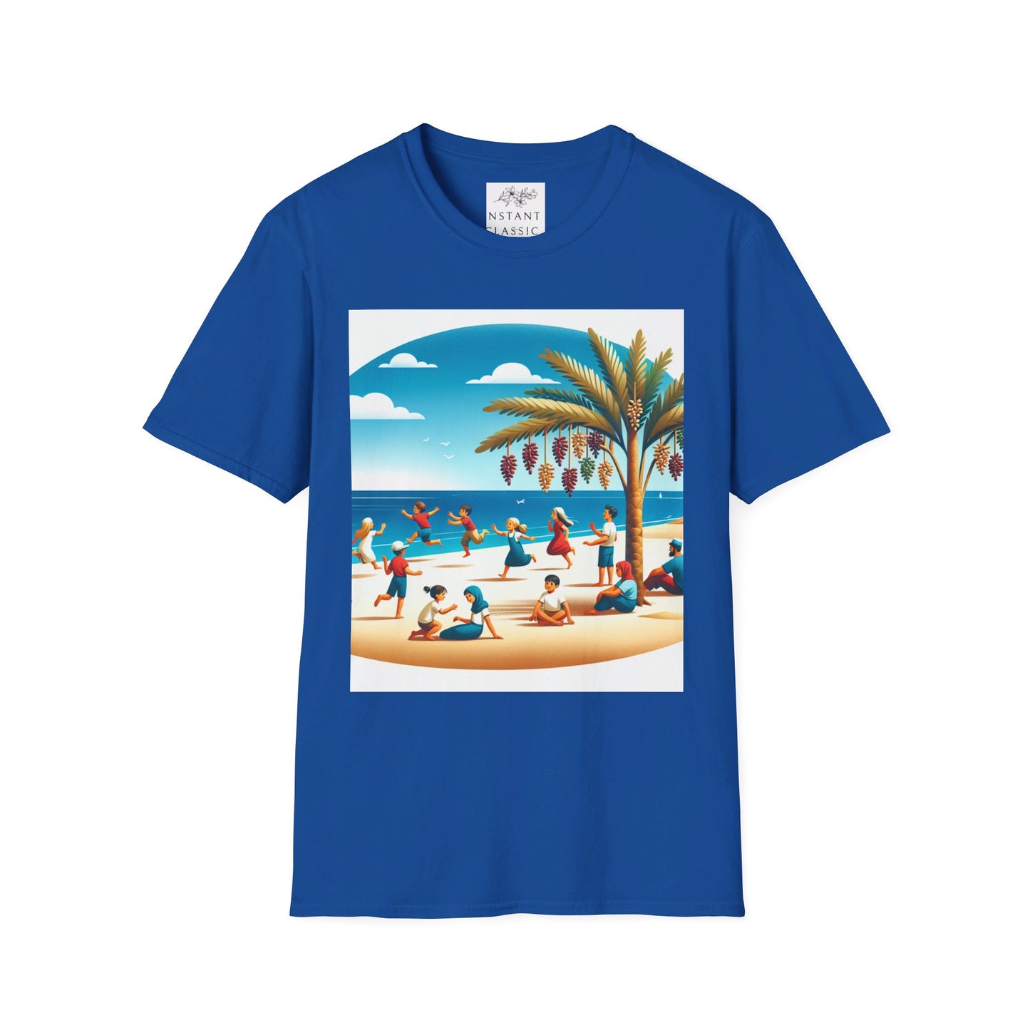 Unisex Softstyle T-Shirt/ california beach/ Royal