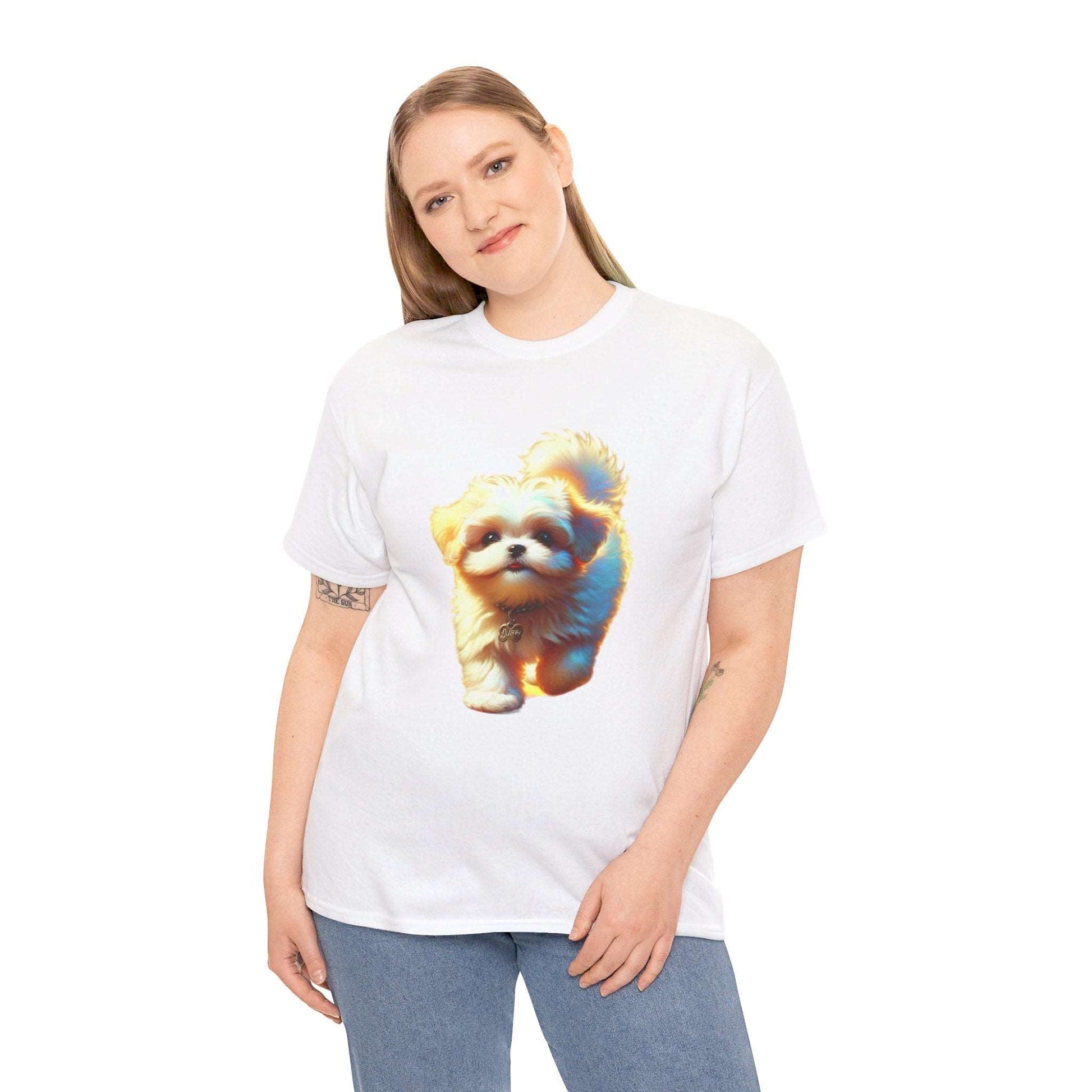 Unisex Heavy Cotton Tee/ Dog/ Pet lover/ Men/ Women/ 15 years and above/ Plus sizes available/ stylish/ vibrant/ Best gift for Dog lovers