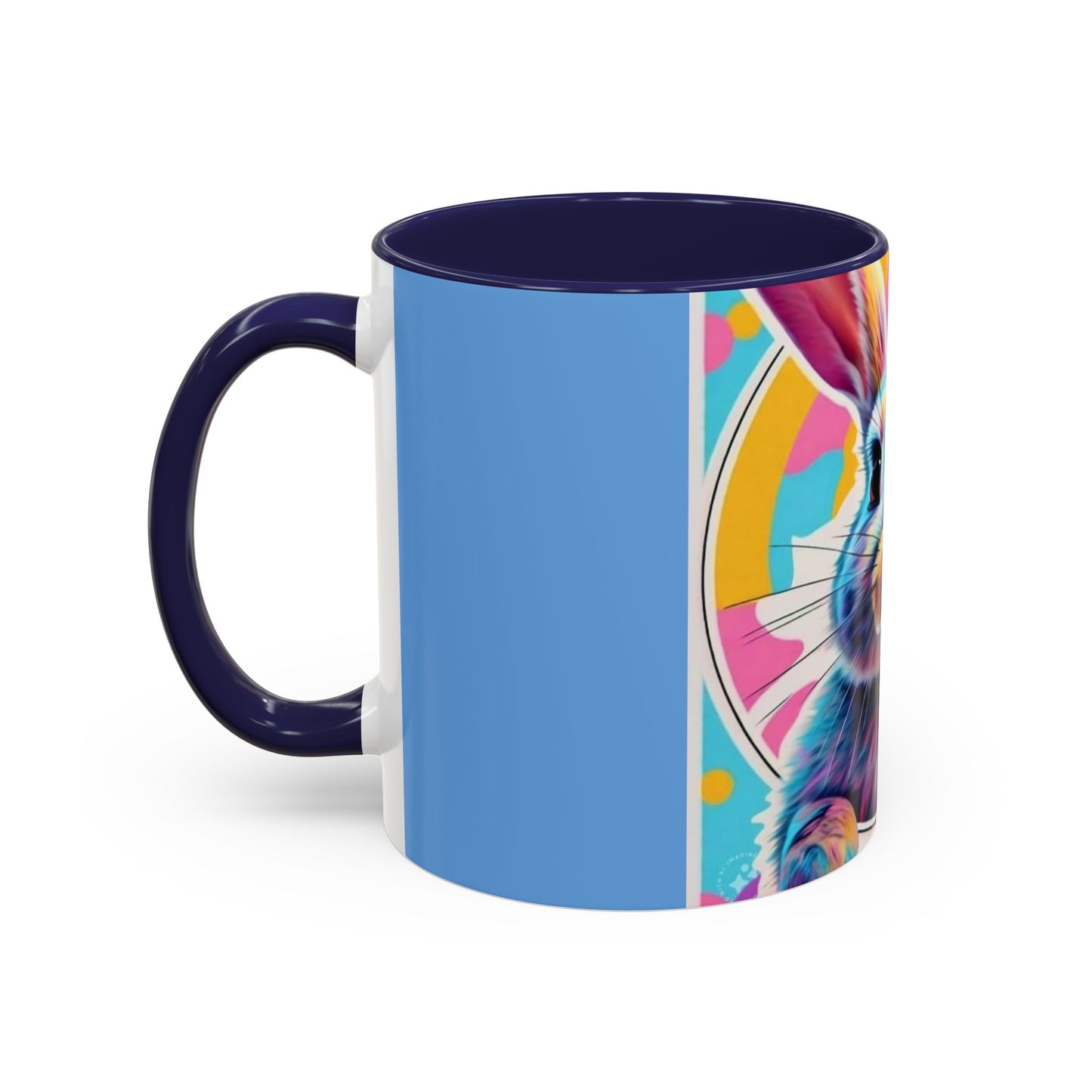 Coffee Mug, Sweet Bunny Design, Kids Love, Vibrant Colors, 11-15oz