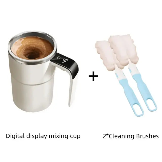 Mini Electric Self Mixing Coffee Mug/ Best for school, office/ Best value for money/ Gift With 2 Brush